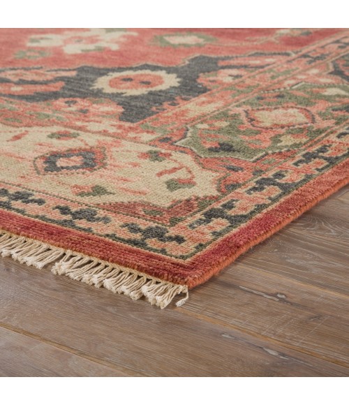 Artemis by Jaipur Living Azra Hand-Knotted Floral Red/ Black Area Rug (8'X10')