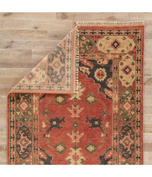 Artemis by Jaipur Living Azra Hand-Knotted Floral Red/ Black Area Rug (8'X10')