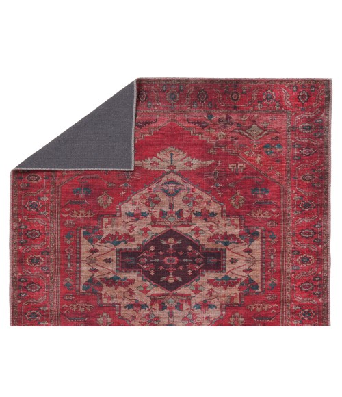 VIN01 Monroe Rug Vibe by Jaipur Living Monroe Medallion Red/ Brown Area Rug 10'6"X14'