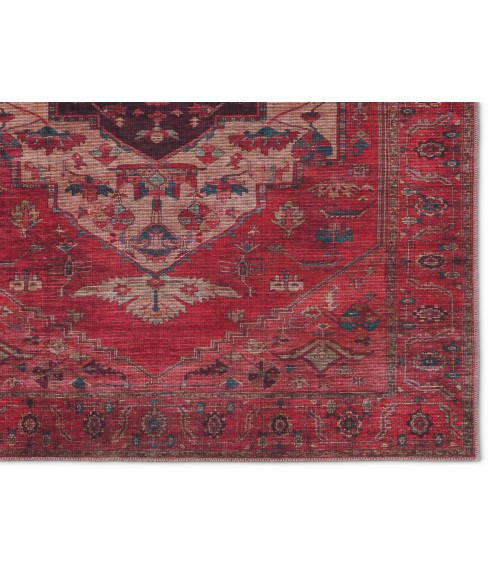 VIN01 Monroe Rug Vibe by Jaipur Living Monroe Medallion Red/ Brown Area Rug 10'6"X14'