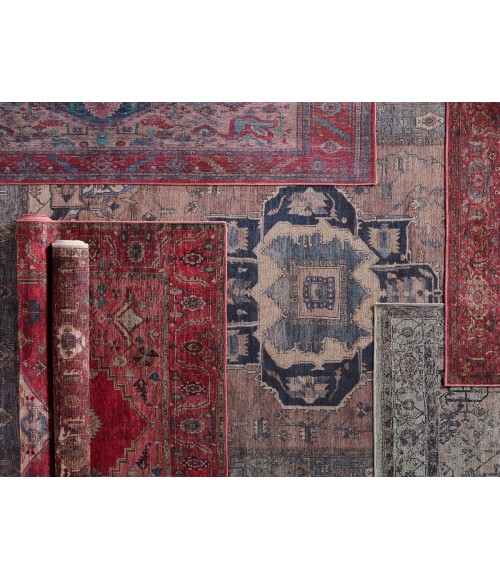 VIN01 Monroe Rug Vibe by Jaipur Living Monroe Medallion Red/ Brown Area Rug 10'6"X14'