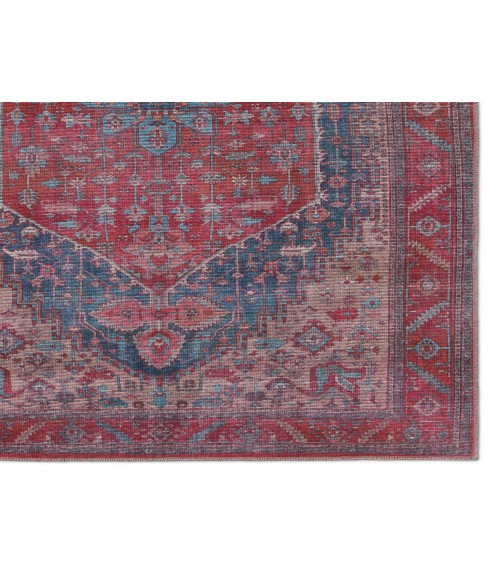 VIN02 Fairbanks Rug Vibe by Jaipur Living Fairbanks Medallion Red/ Blue Area Rug 5'3"X8'