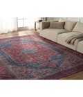 VIN02 Fairbanks Rug Vibe by Jaipur Living Fairbanks Medallion Red/ Blue Area Rug 5'3"X8'