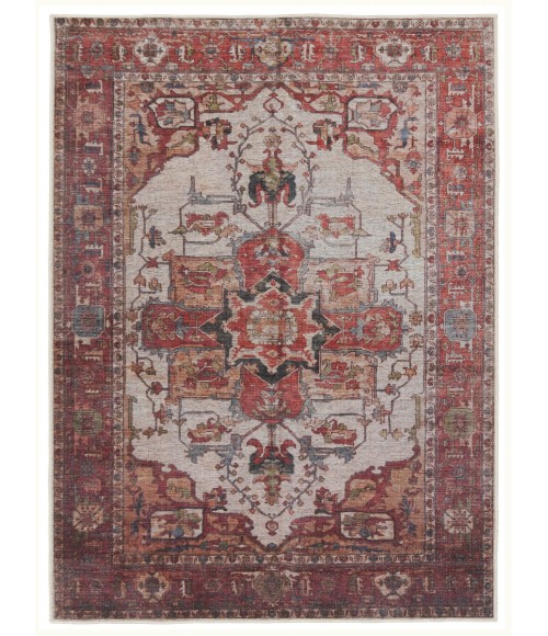 VIN03 Hepburn Rug Vibe by Jaipur Living Hepburn Medallion Rust/ Beige Area Rug 9'2"X12'