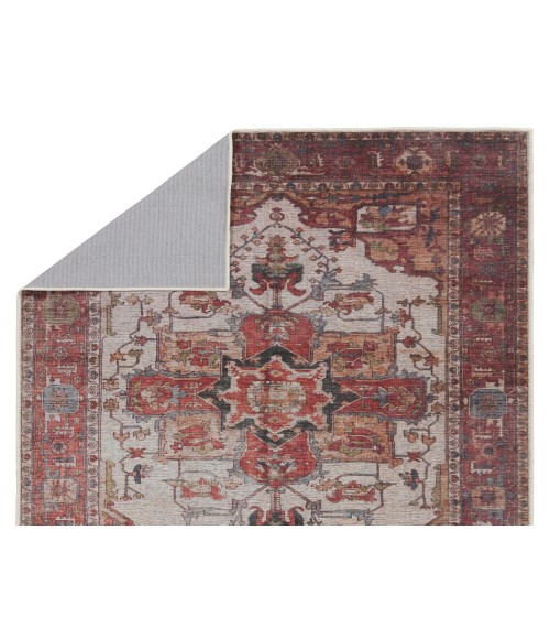 VIN03 Hepburn Rug Vibe by Jaipur Living Hepburn Medallion Rust/ Beige Area Rug 9'2"X12'