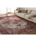 VIN03 Hepburn Rug Vibe by Jaipur Living Hepburn Medallion Rust/ Beige Area Rug 9'2"X12'