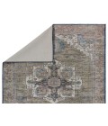 VIN07 Chaplin Rug Vibe by Jaipur Living Chaplin Medallion Green/ Blue Area Rug 7'10"X10'