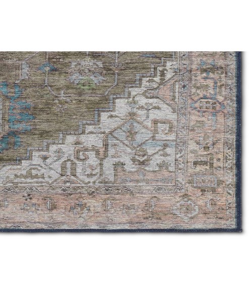 VIN07 Chaplin Rug Vibe by Jaipur Living Chaplin Medallion Green/ Blue Area Rug 7'10"X10'