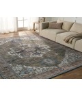 VIN07 Chaplin Rug Vibe by Jaipur Living Chaplin Medallion Green/ Blue Area Rug 7'10"X10'