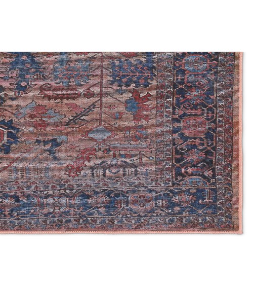 VIN08 Ainsworth Rug Vibe by Jaipur Living Ainsworth Medallion Blue/ Pink Area Rug 5'3"X8'
