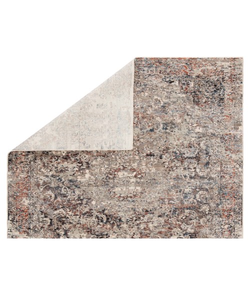Valentia Area Rug Jaipur Living Niran Medallion Gray/ Rust Area Rug (6'X9')
