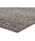 Valentia Area Rug Jaipur Living Cashel Tribal Gray/ Dark Blue Runner Rug (2'5"X10')