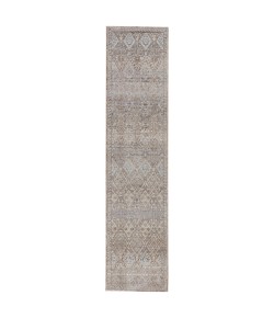 Jaipur Living Valentia Cashel VLN06 Gray/Dark Blue 2 ft. 5 in. X 10 ft. Rectangle Rug