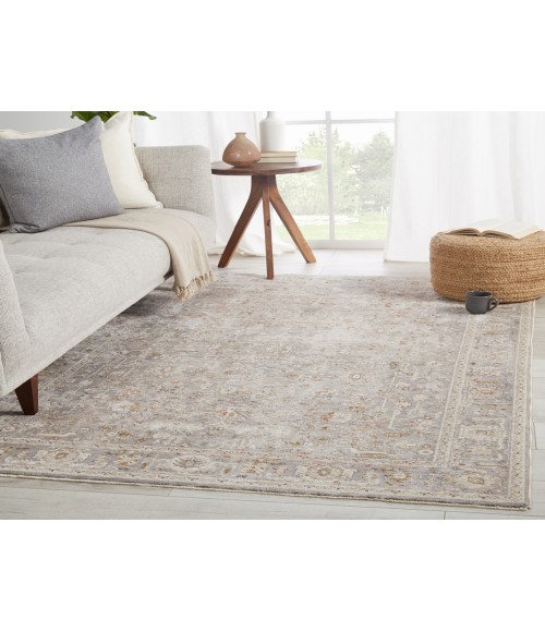 Valentia Area Rug Jaipur Living Amaris Oriental Gray/ Cream Area Rug (9'3"X13'3")