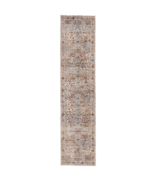 Valentia Area Rug Jaipur Living Pierce Medallion Gray/ Multicolor Runner Rug (2'5"X10')