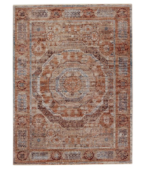 Jaipur Living Arcadia Medallion Rust/ Blue Area Rug (9'3"X13'3")