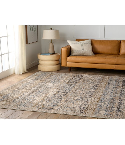 VLN22 Skylark Rug Jaipur Living Skylark Trellis Gray/ Cream Runner Rug 2'5"X10'