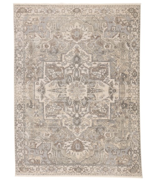 Vienne Area Rug Jaipur Living Alain Medallion Gray/ Cream Area Rug (9'6"X12'6")