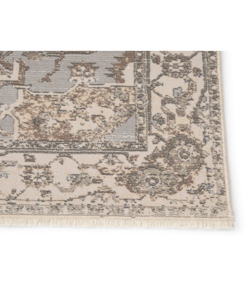 Vienne Area Rug Jaipur Living Alain Medallion Gray/ Cream Area Rug (9'6"X12'6")