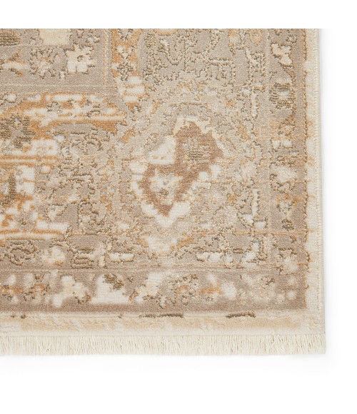 Jaipur Living Baptiste Oriental Taupe/ Cream Runner Rug (2'6"X12')