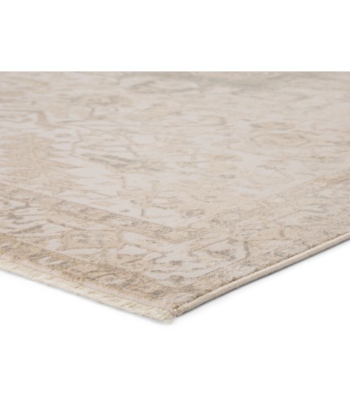 Vienne Area Rug Jaipur Living Lucien Medallion Cream/ Light Gray Area Rug (9'6"X12'6")