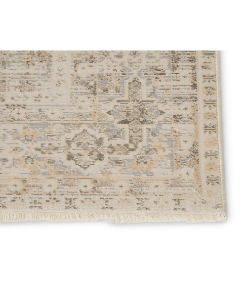 Vienne Area Rug Jaipur Living Michon Oriental Gray/ Cream Runner Rug (2'6"X8')