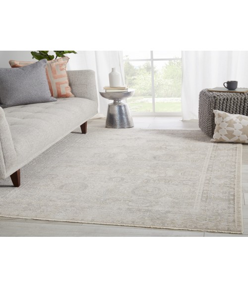 Vienne Area Rug Jaipur Living Michon Oriental Gray/ Cream Runner Rug (2'6"X8')