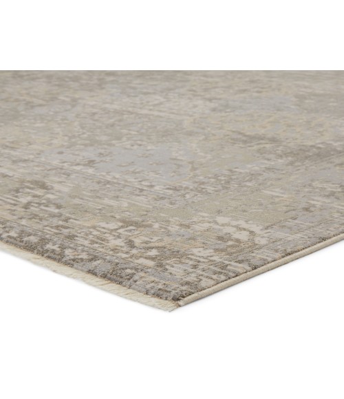Jaipur Living Lourdes Trellis Gray/ Cream Runner Rug (2'6"X12')