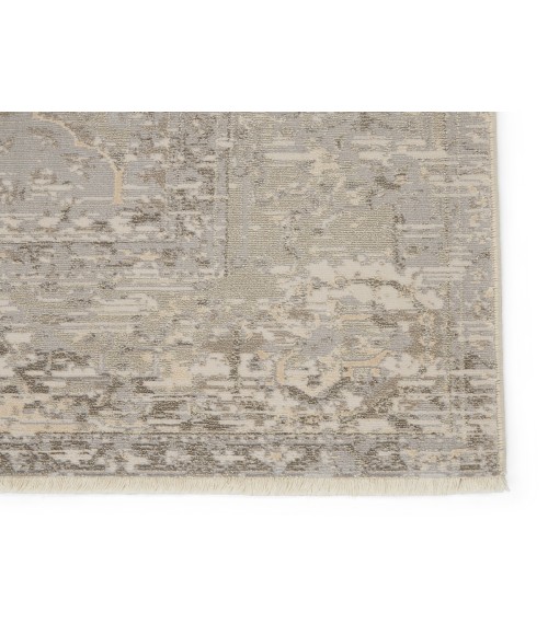 Jaipur Living Lourdes Trellis Gray/ Cream Runner Rug (2'6"X12')