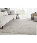 Jaipur Living Lourdes Trellis Gray/ Cream Runner Rug (2'6"X12')