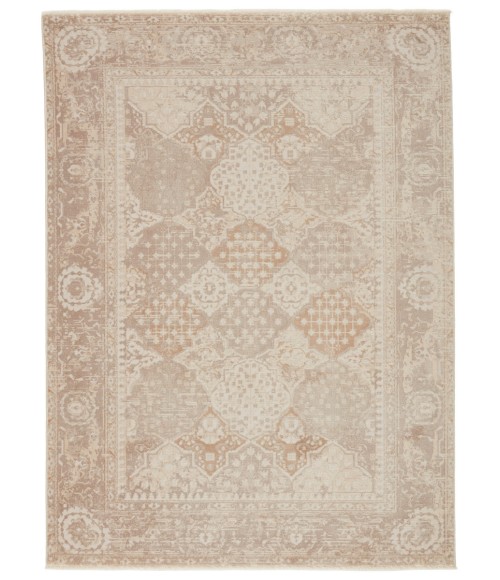 Jaipur Living Lourdes Trellis Gold/ Light Gray Runner Rug (2'6"X8')
