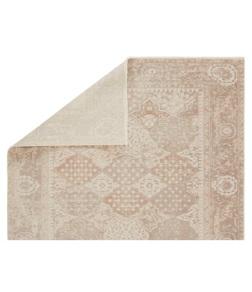 Jaipur Living Lourdes Trellis Gold/ Light Gray Runner Rug (2'6"X8')