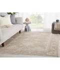 Jaipur Living Lourdes Trellis Gold/ Light Gray Runner Rug (2'6"X8')