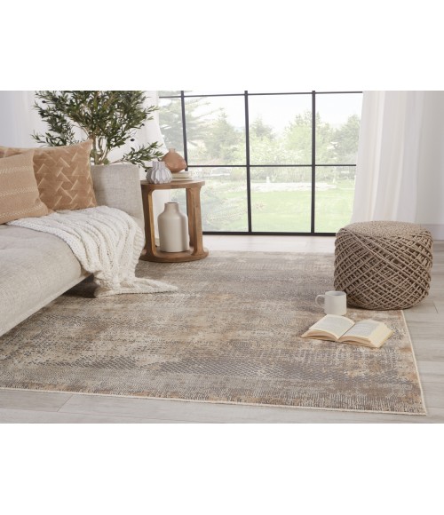 Jaipur Living Ezri Tribal Gray/ Tan Area Rug (5'X7'6")