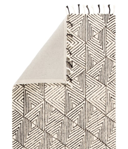 Nikki Chu by Jaipur Living Montblanc Handmade Geometric Ivory/ Gray Area Rug (9'X12')