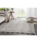 Nikki Chu by Jaipur Living Montblanc Handmade Geometric Ivory/ Gray Area Rug (9'X12')