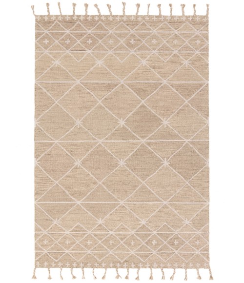 Nikki Chu by Jaipur Living Rhea Handmade Trellis Tan/ Ivory Area Rug 9'X12'