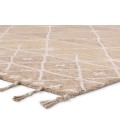 Nikki Chu by Jaipur Living Rhea Handmade Trellis Tan/ Ivory Area Rug 9'X12'