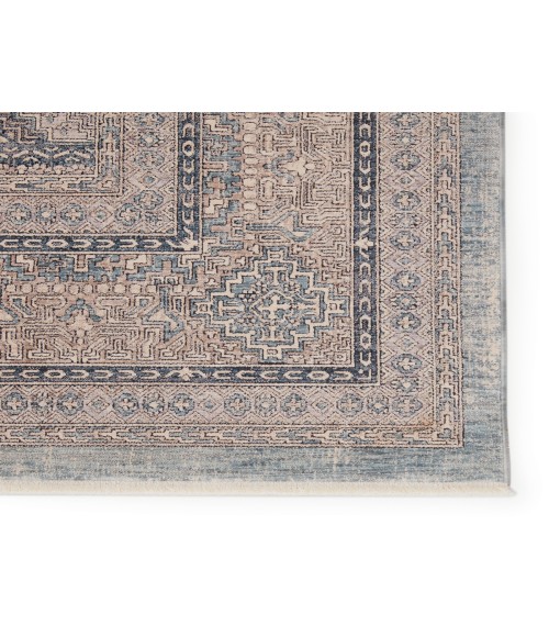 Jaipur Living Jamestown Trellis Blue/ Cream Runner Rug (3'X8')