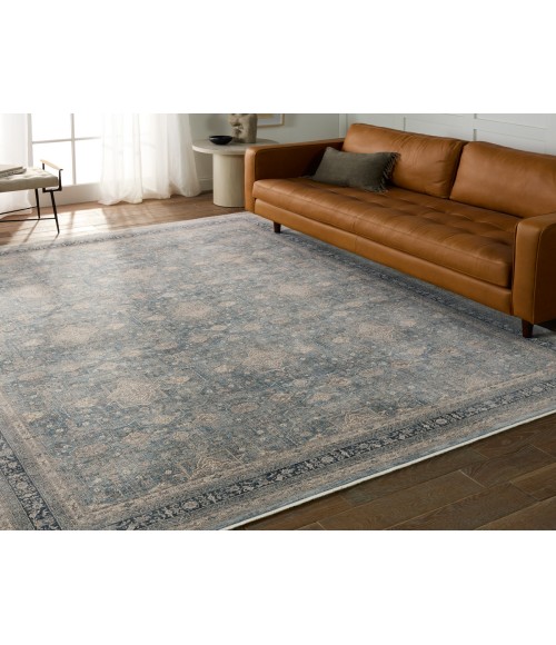 Jaipur Living Brinson Oriental Blue/ Taupe Area Rug 6'3"X9'6"