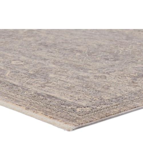 WNO09 Vivace Rug Jaipur Living Vivace Floral Gray/ Taupe Area Rug 7'10"X9'10"