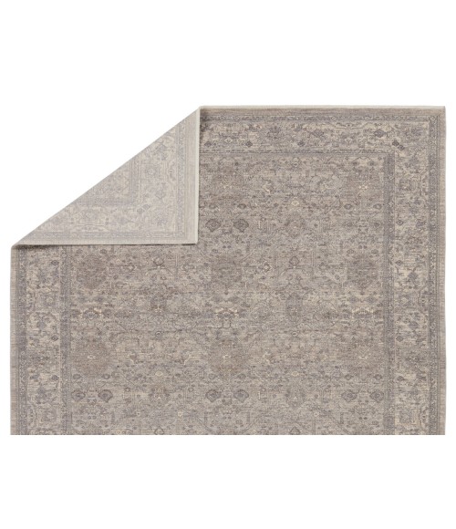 WNO09 Vivace Rug Jaipur Living Vivace Floral Gray/ Taupe Area Rug 7'10"X9'10"