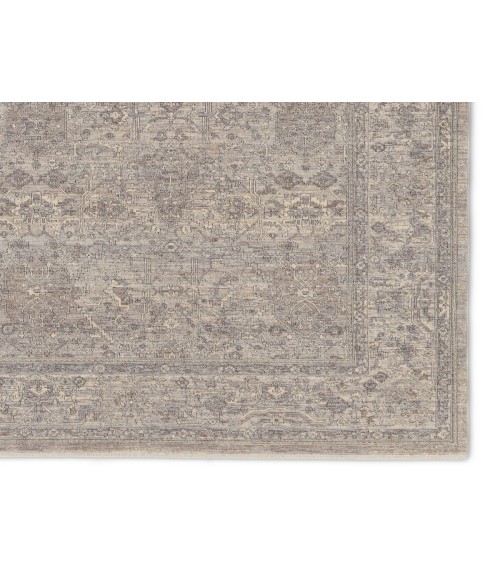 WNO09 Vivace Rug Jaipur Living Vivace Floral Gray/ Taupe Area Rug 7'10"X9'10"