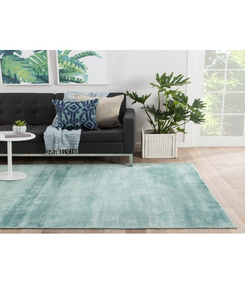 Jaipur Living Yasmin Handmade Solid Aqua Area Rug (10'X14')