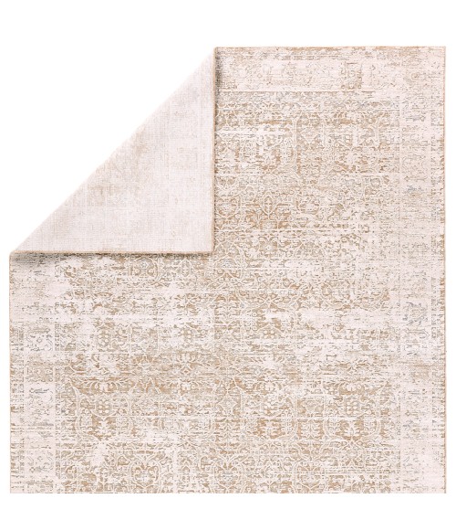 Jaipurliving Zarif Tanbeige Zar04 18 In. Swatch Rect. Rug