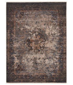 Vibe by Jaipur Living Zefira Enyo ZFA02 Dark Blue/Gold 8 ft. X 10 ft. 6 in. Rectangle Rug
