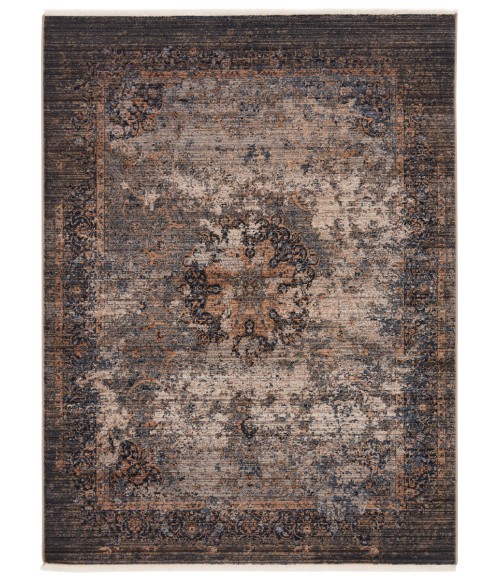 Zefira Area Rug Vibe by Jaipur Living Enyo Medallion Dark Blue/ Gold Area Rug (8'X10'6")