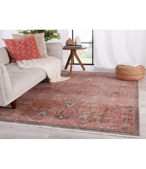 Zefira Area Rug Vibe by Jaipur Living Marcella Oriental Pink/ Gray Area Rug (10'X14')