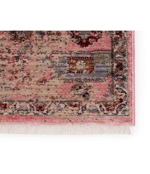 Zefira Area Rug Vibe by Jaipur Living Kerta Medallion Pink/ Beige Area Rug (5'X8')