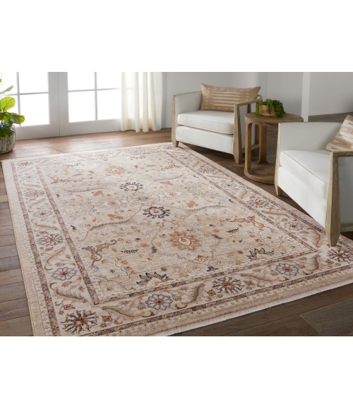 Vibe by Jaipur Living Romano Medallion Beige/ Orange Area Rug 8'X10'6"